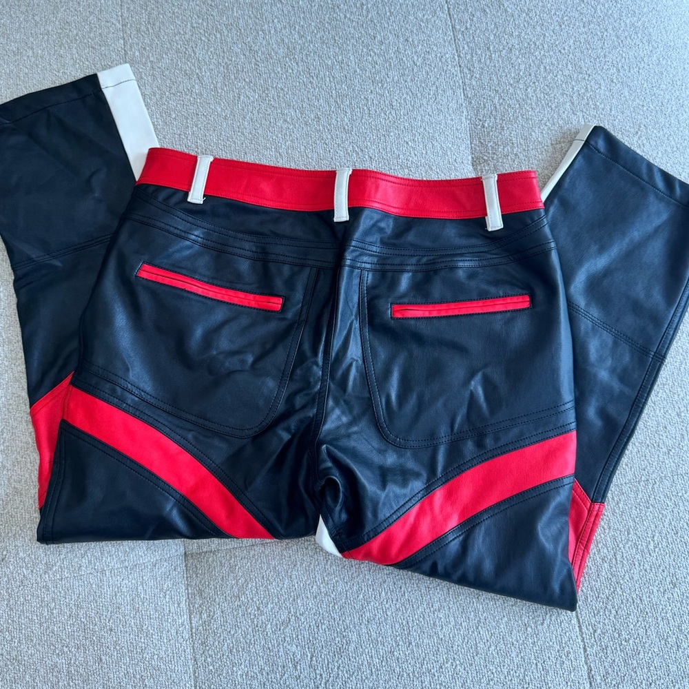WE THE FREE COLOR BLOCK VEGAN PANTS - SIZE 10 - Picture 7 of 9